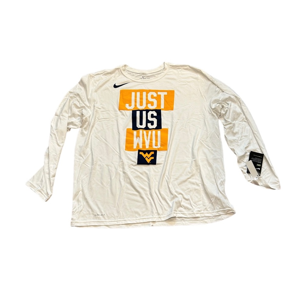 West Virginia Mountaineers Nike Men’s Just Us Dri‎ Fit Long Sleeve Shirt